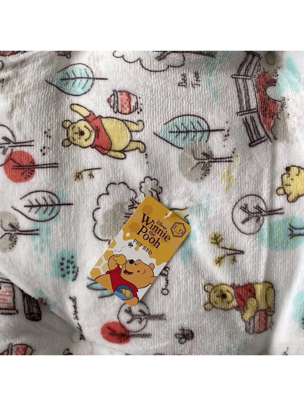 Disney Winnie The Pooh Hundred Acre Wood Dog Pet Bed Soft 33” X 22” X 4” NEW‎